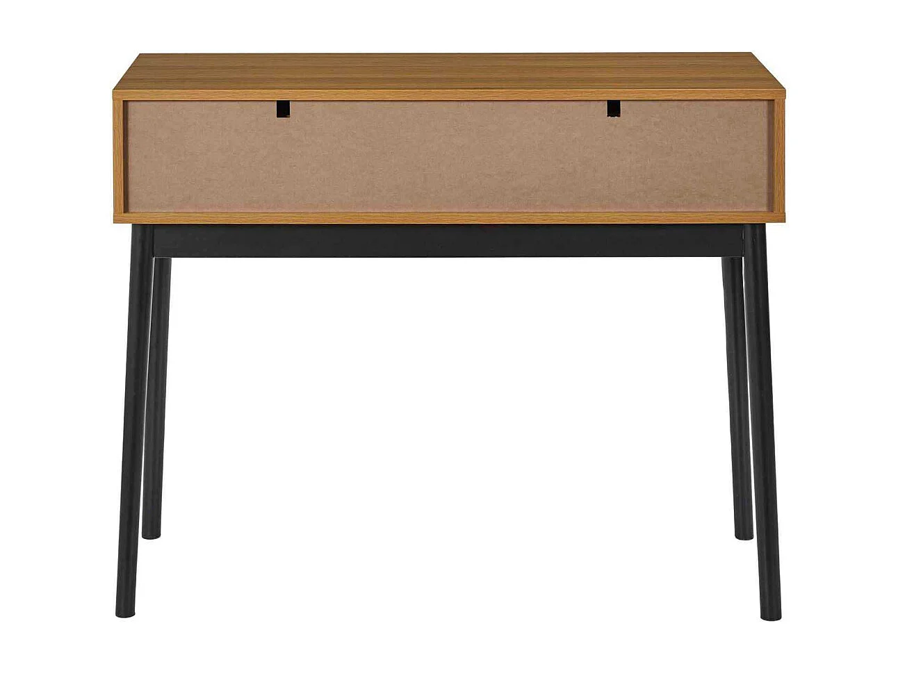 Console Felix 2 Tiroirs Marron, Noir