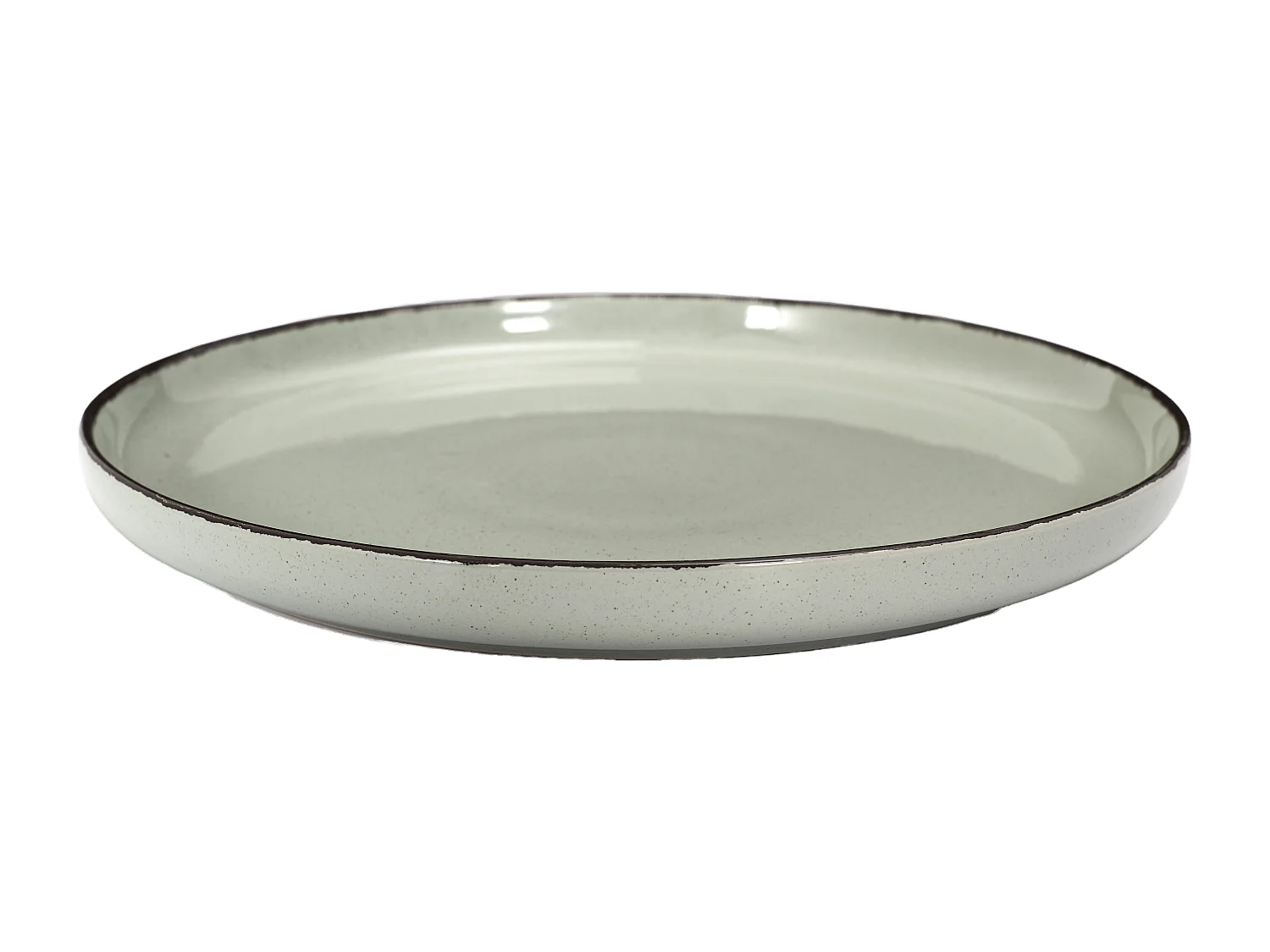 Service Vaisselle 12pcs Gres Du Temps Vert Vert