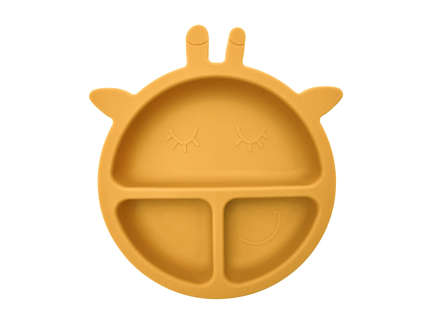 Assiette Silicone Girafe Jaune