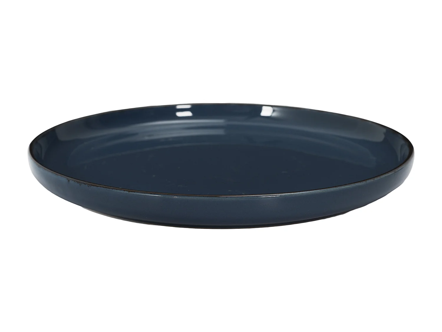 Service Vaisselle 12pcs Gres Du Temps Bleu Bleu