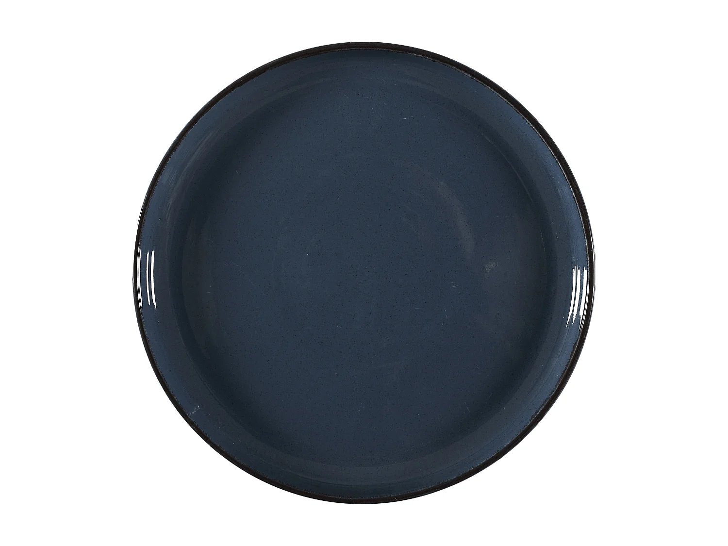 Service Vaisselle 12pcs Gres Du Temps Bleu Bleu