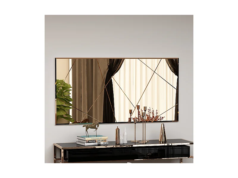 Spiegel Eilish Asymmetrisches Design 120x60cm Bronze