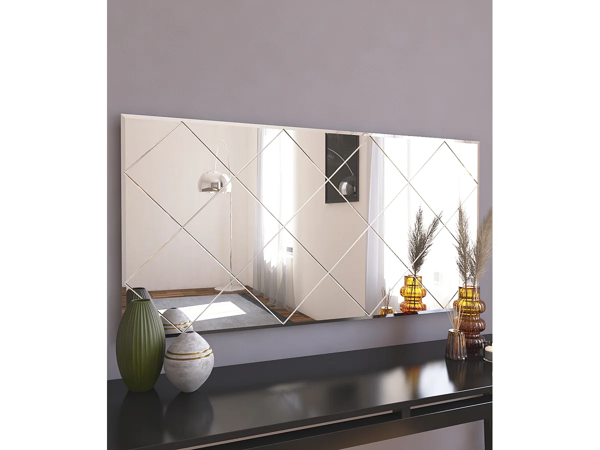 Spiegel Mofo Karo Design 60x120cm