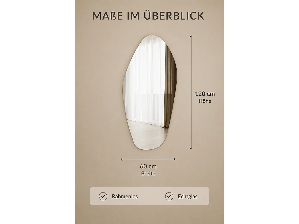 Spiegel Infinity 60x120cm