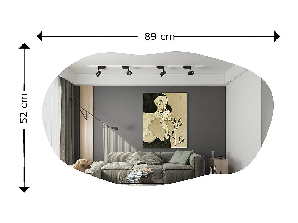 Spiegel Losa 52x89cm