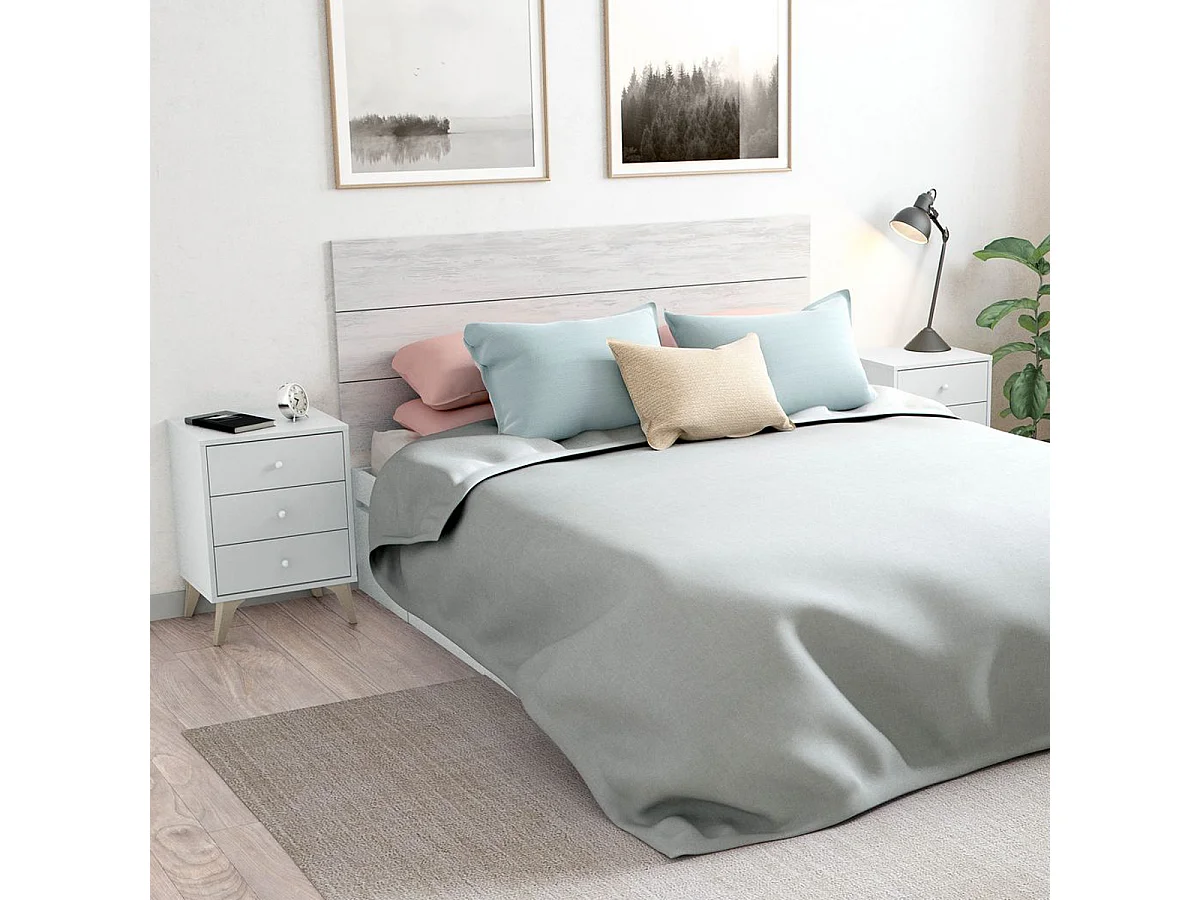 Comodino 3 cassetti 40 X 34 X 56 cm BIANCO camera da letto con piedi - 007803AComodino 3 cassetti 40 X 34 X 56 cm BIANCO camera da letto con piedi - 007803A