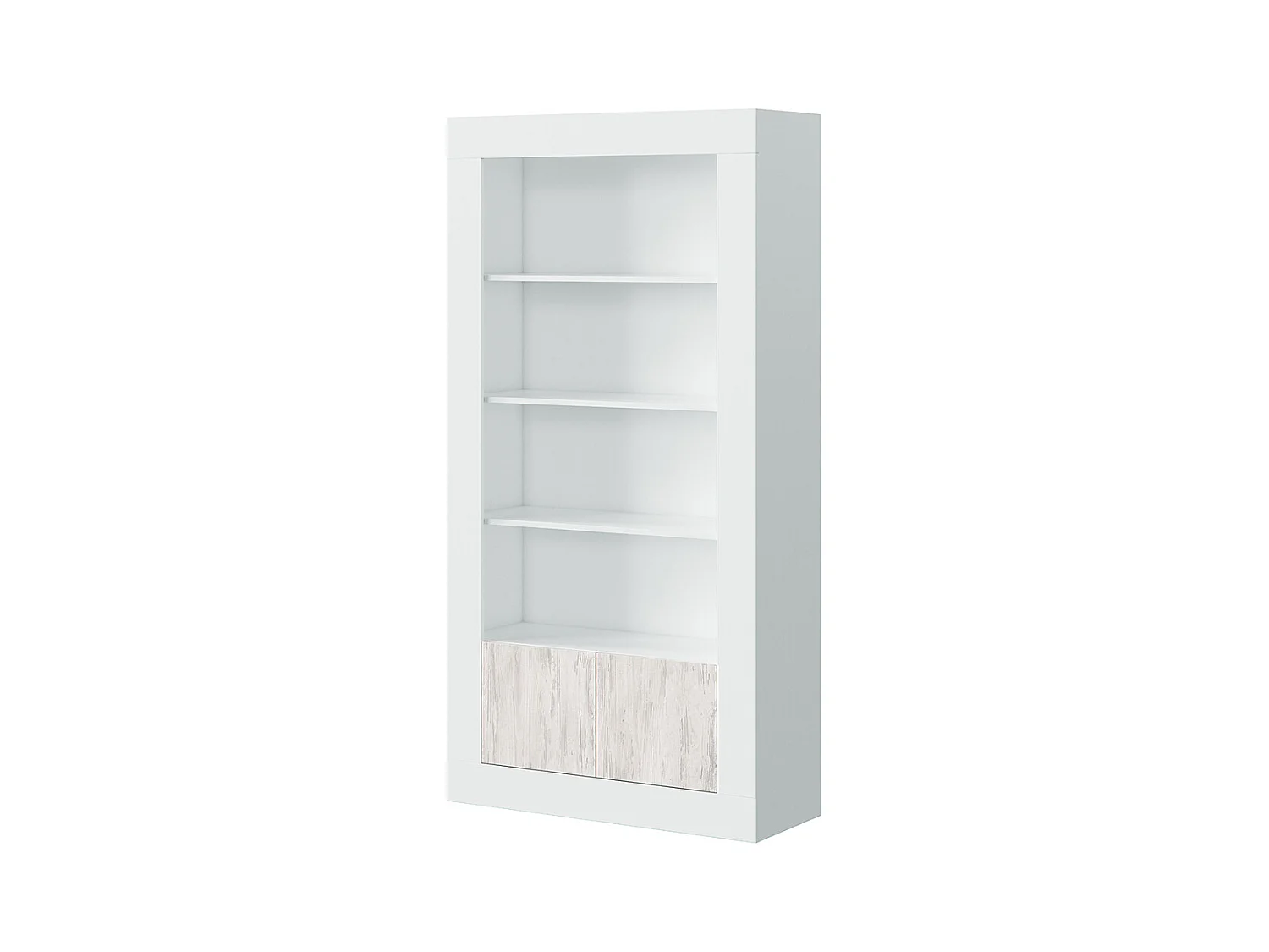Libreria scaffale colonna multiuso BIANCA 5 ripiani 94 X 35 X 181 cm studio salone camera 036629A