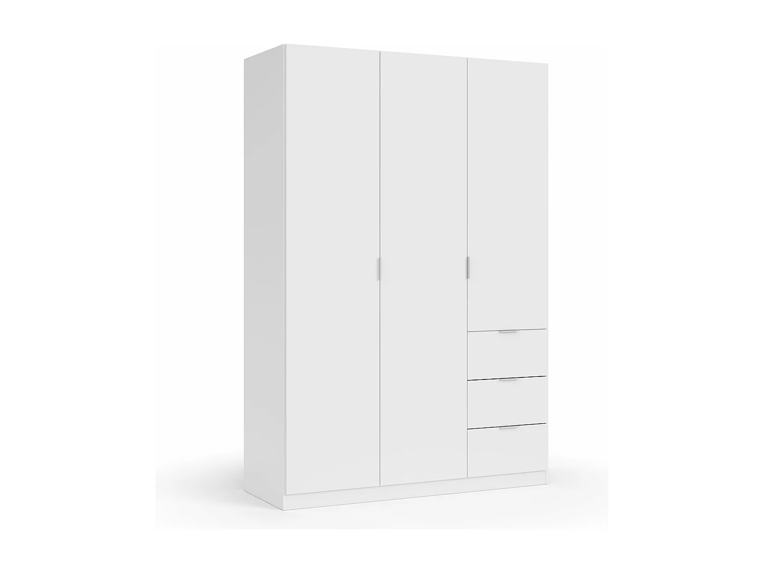 Armadio guardaroba appendiabiti bianco 3 ante + 3 cassetti LCX353O