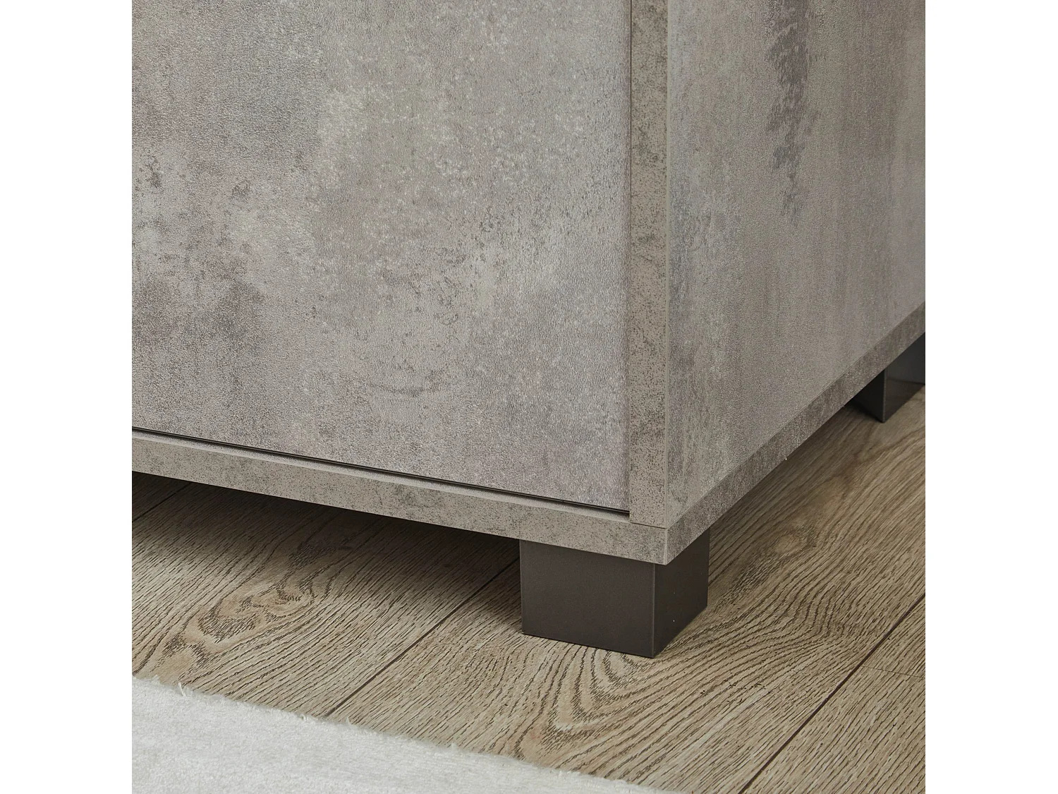 Armadio con ante scorrevoli e ripiani cemento A798CECEK