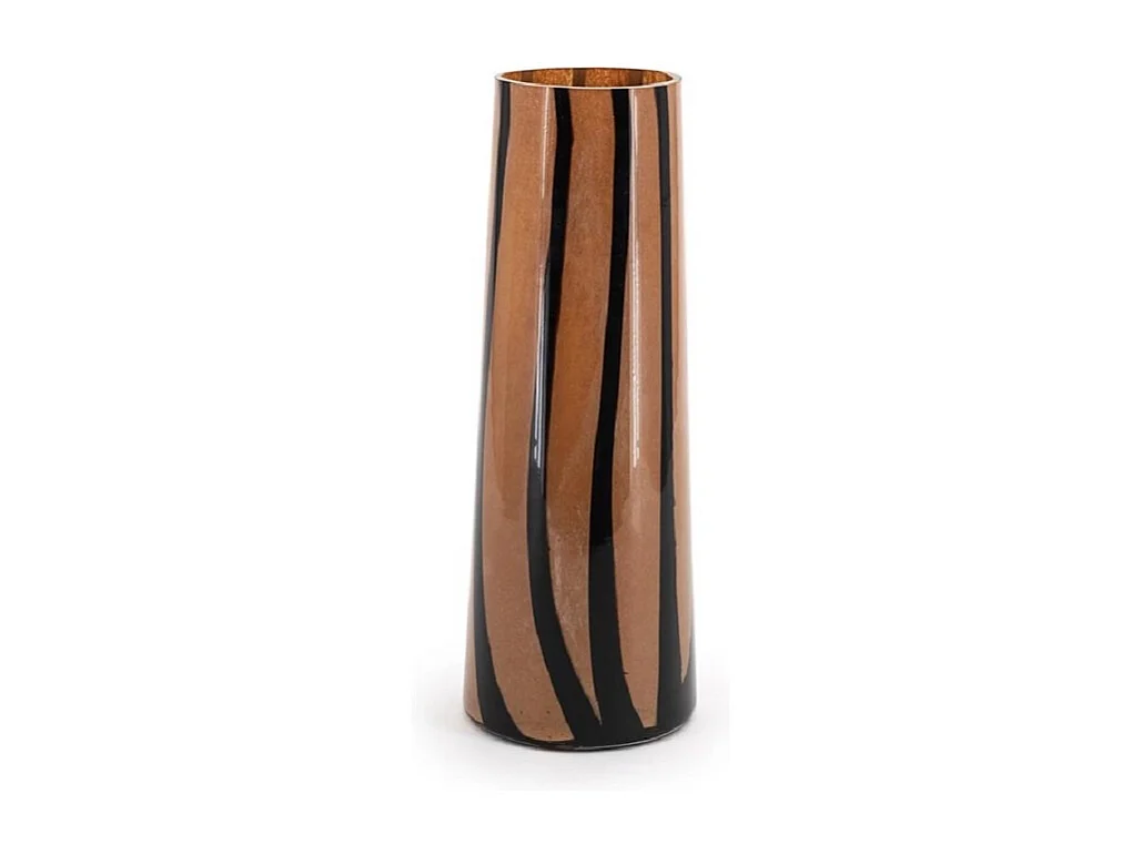 Vase Niala - Schwarz - 12x12x32 cm