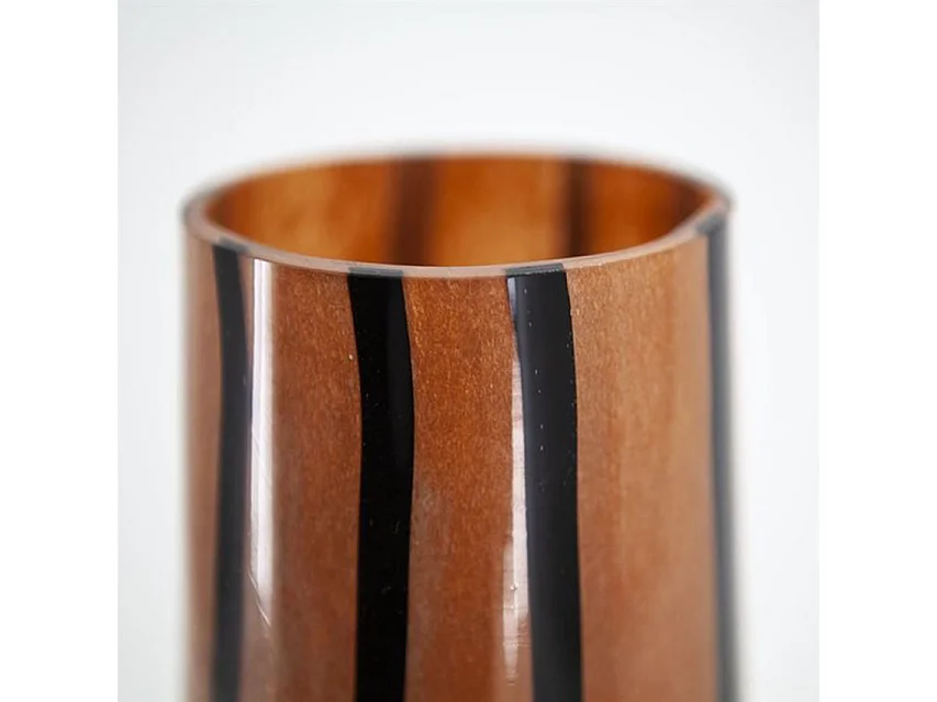 Vase Niala - Schwarz - 12x12x32 cm