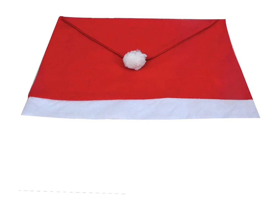 6 Fundas para Respaldo de Silla Modelo Sombrero Papá Noel