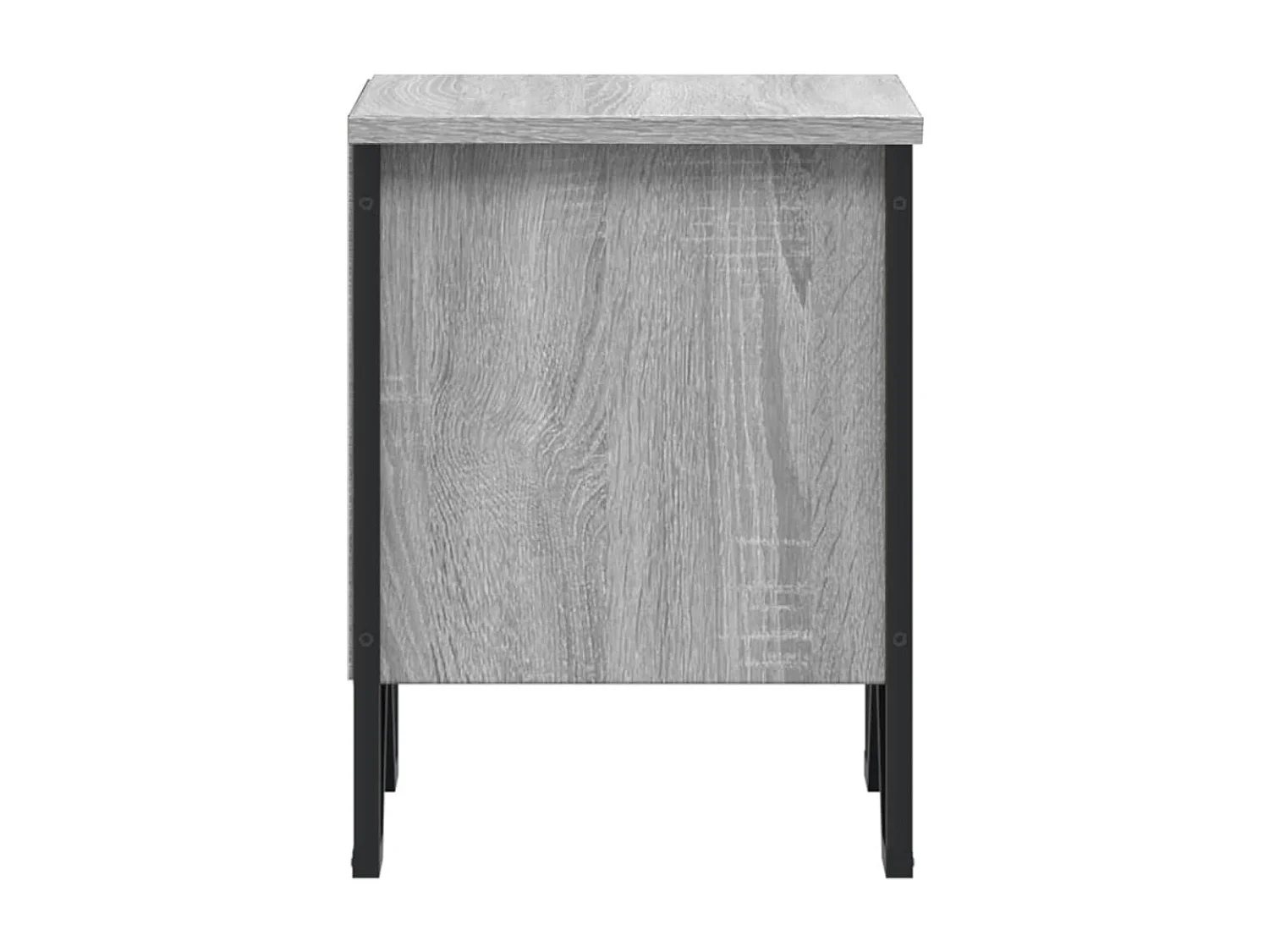 Table de chevet sonoma gris 40x30x40 cm bois d'ingénierie