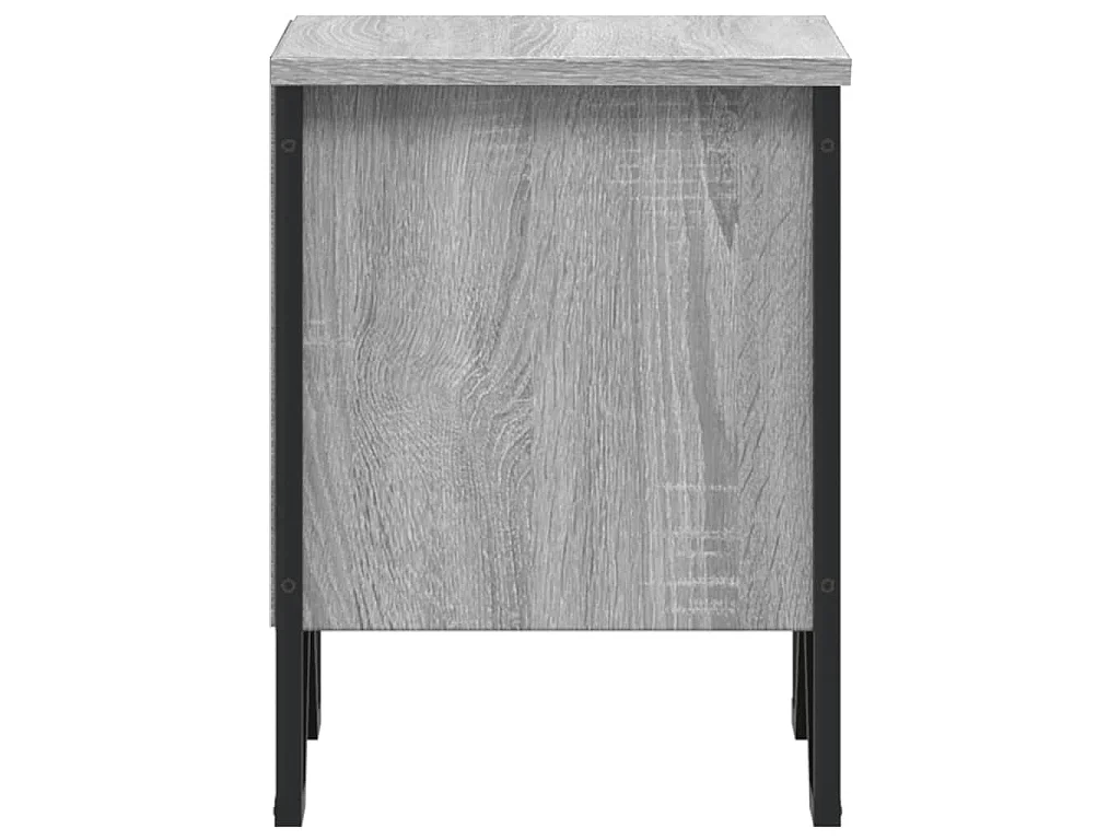 Tables de chevet 2 pcs sonoma gris 40x30x40cm bois d'ingénierie