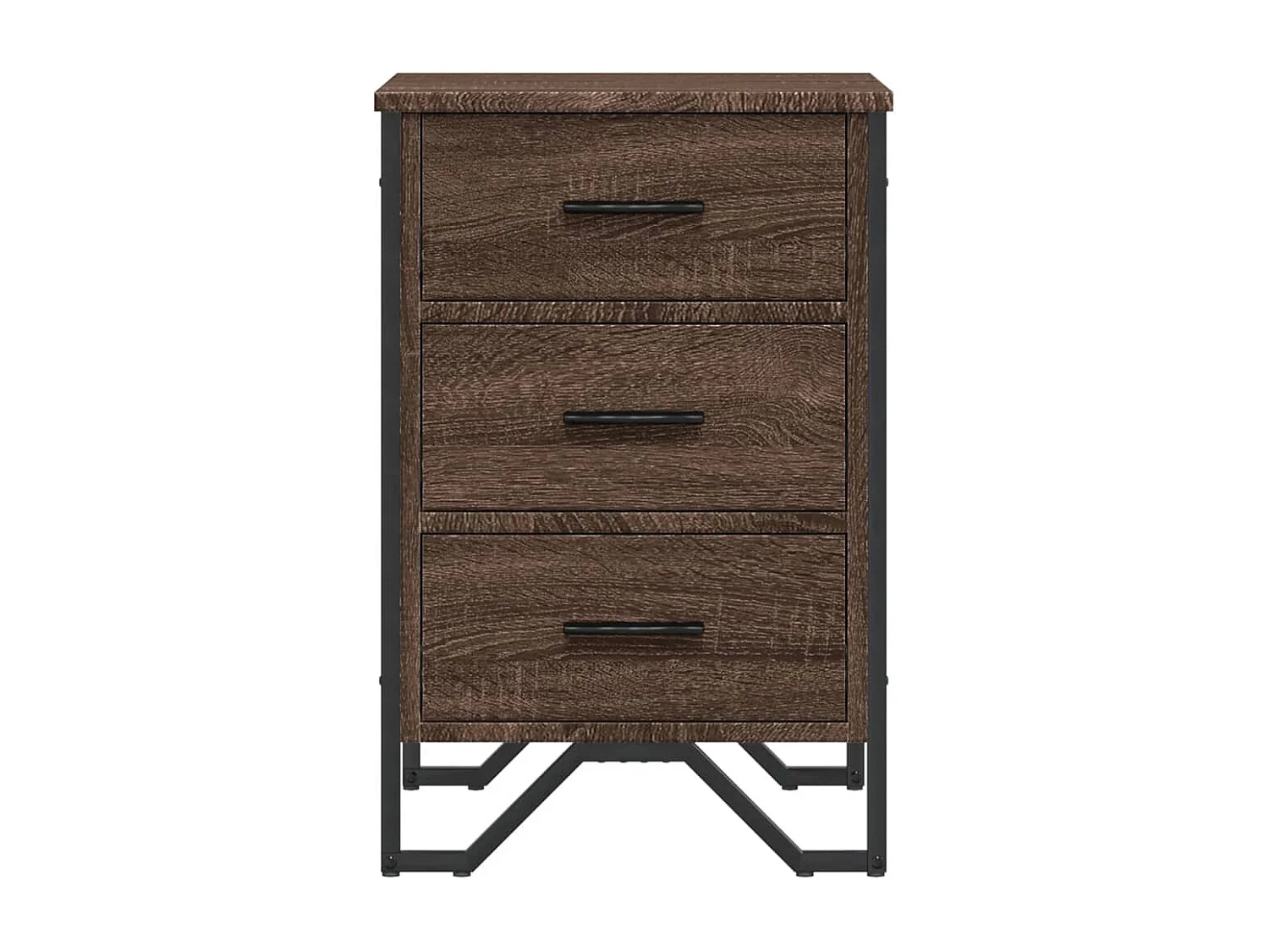 Nachttisch Braun Eichen-Optik 40x41x60 cm Holzwerkstoff