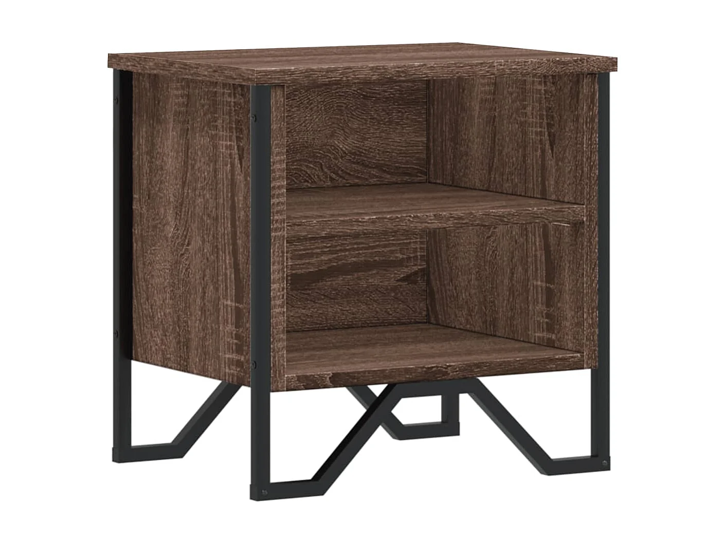 Table de chevet chêne marron 40x30x40 cm bois d'ingénierie