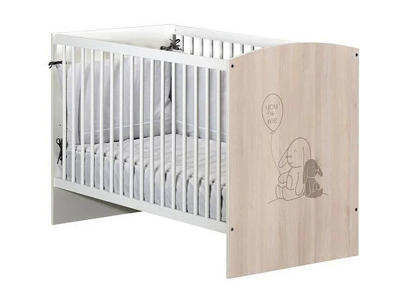 BABYPRICE Lit Bebe Lapinou 120x60 cm 3 positions