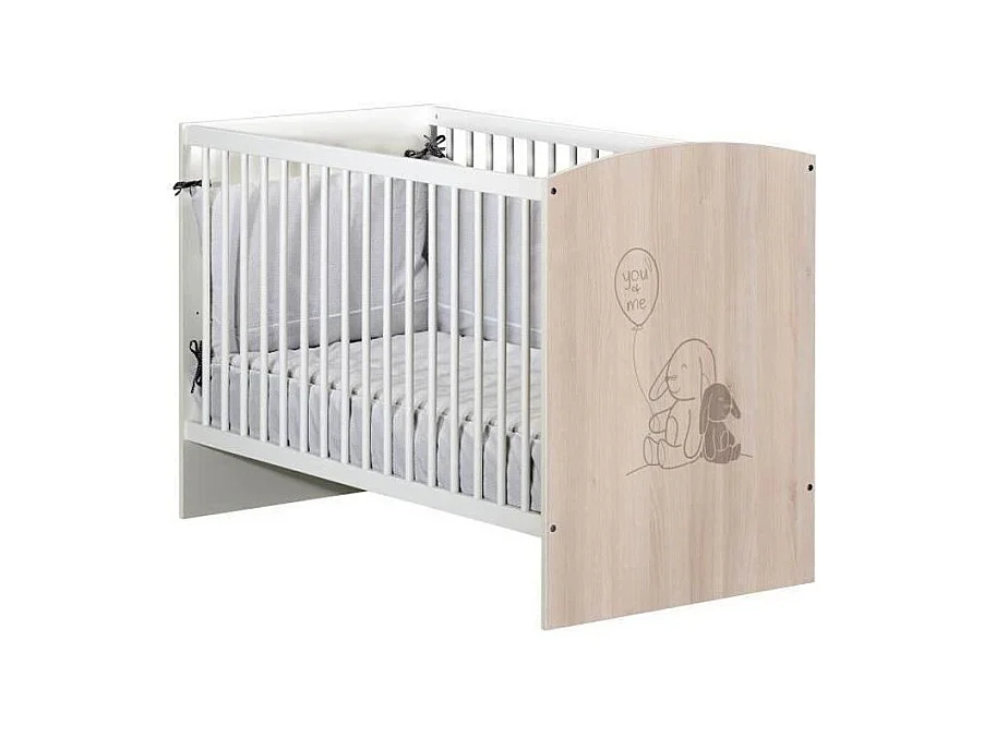 BABYPRICE Lit Bebe Lapinou 120x60 cm 3 positions