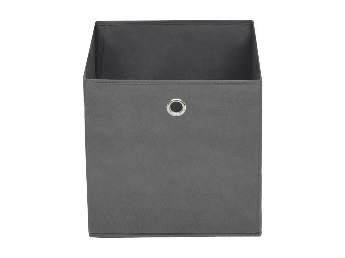Aufbewahrungsboxen 4 Stk. Vliesstoff 28x28x28 cm Grau