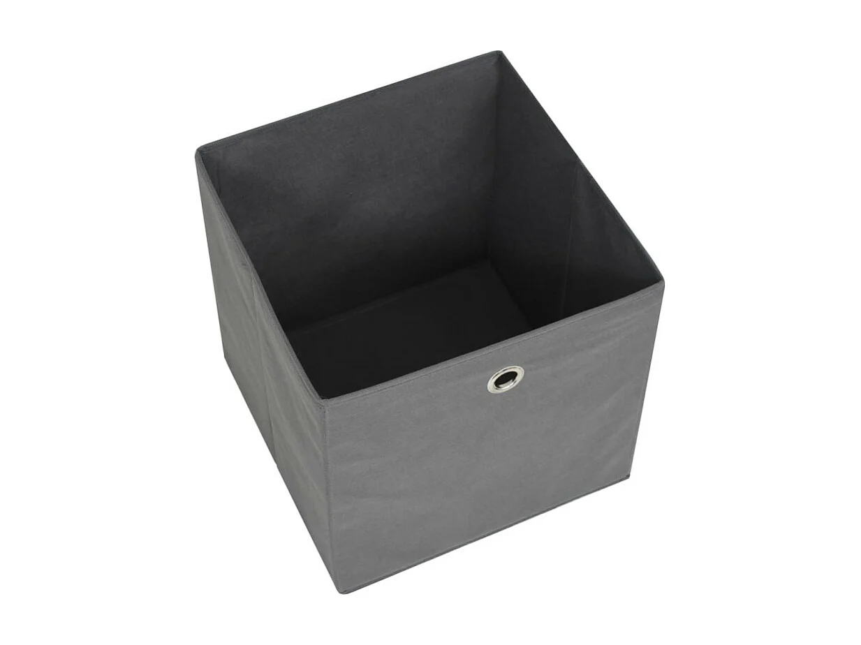 Aufbewahrungsboxen 4 Stk. Vliesstoff 28x28x28 cm Grau