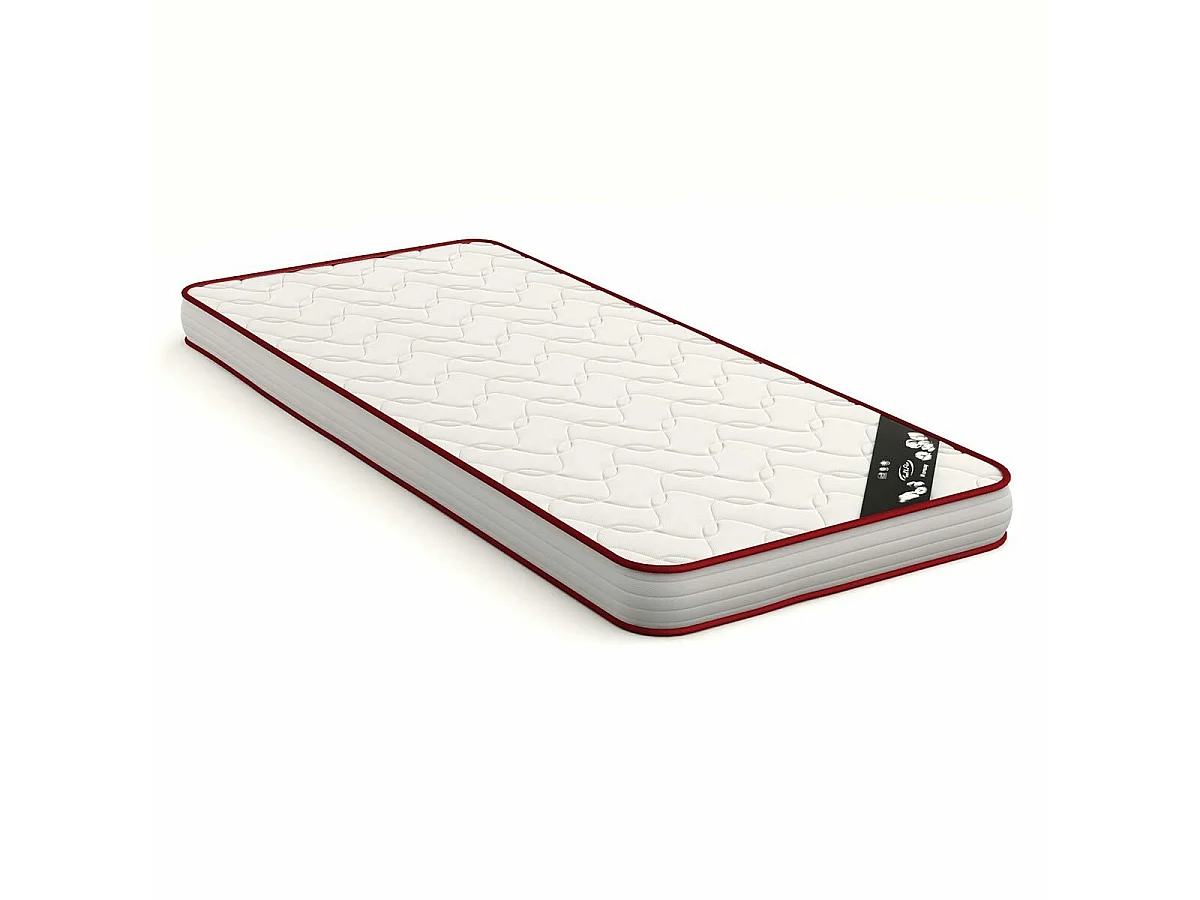 Lit banquette avec matelas 80x190 cm bois massif noisette EZRA