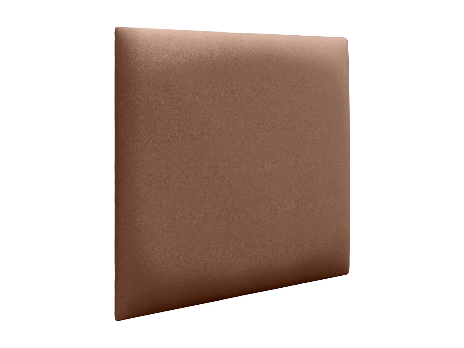 Lot de 8 panneau rembourré en similicuir écologique DHOME, autocollant pour protection acoustique murale absorbante (Argile, 50 x 50 cm, x8)
