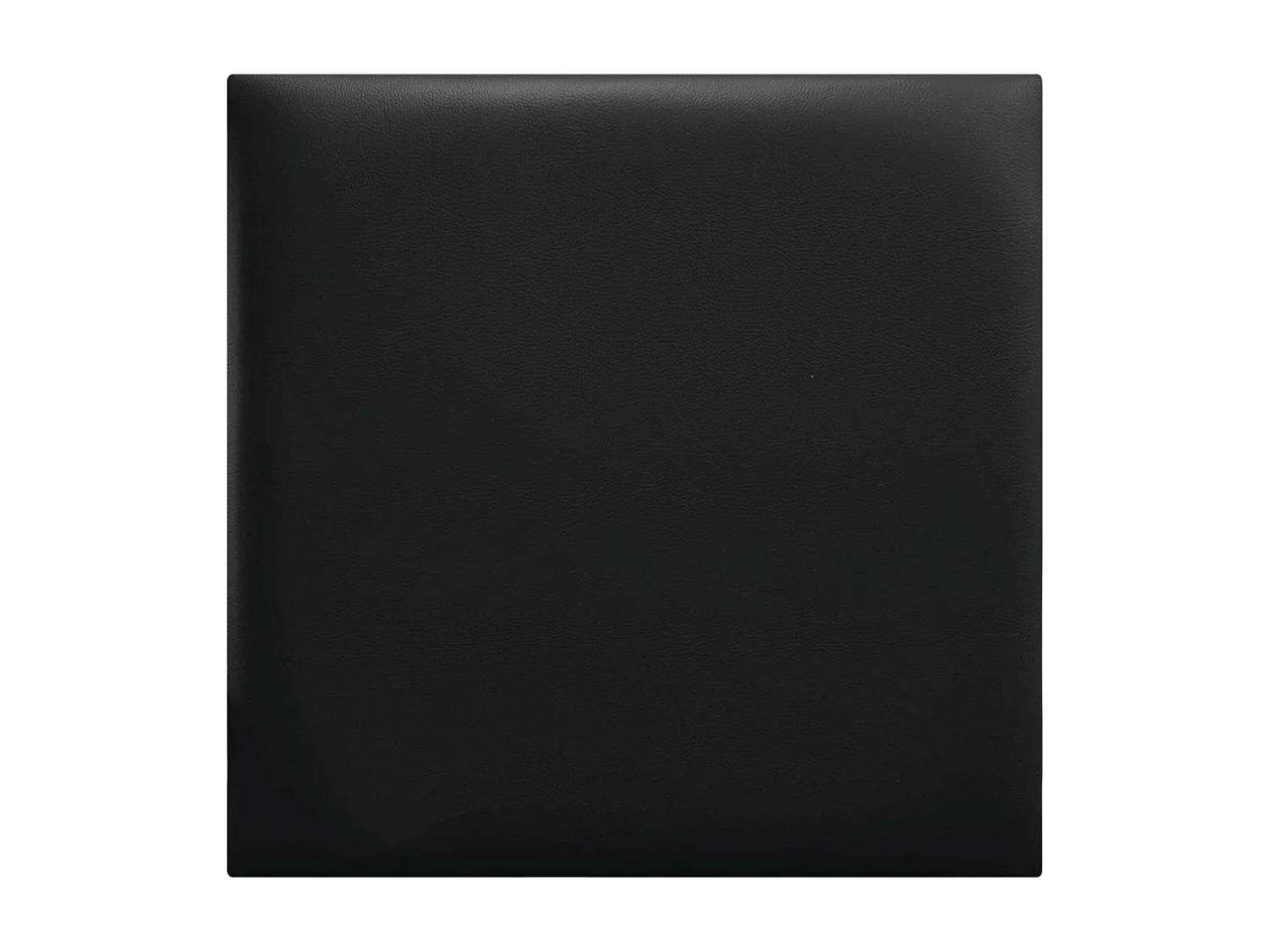 DHOME Selbstklebende Wandpaneele aus Kunstleder, schallabsorbierender Schutz, Stoßschutz, Kopfteile, Dekoration (Schwarz, 50 x 50 cm)