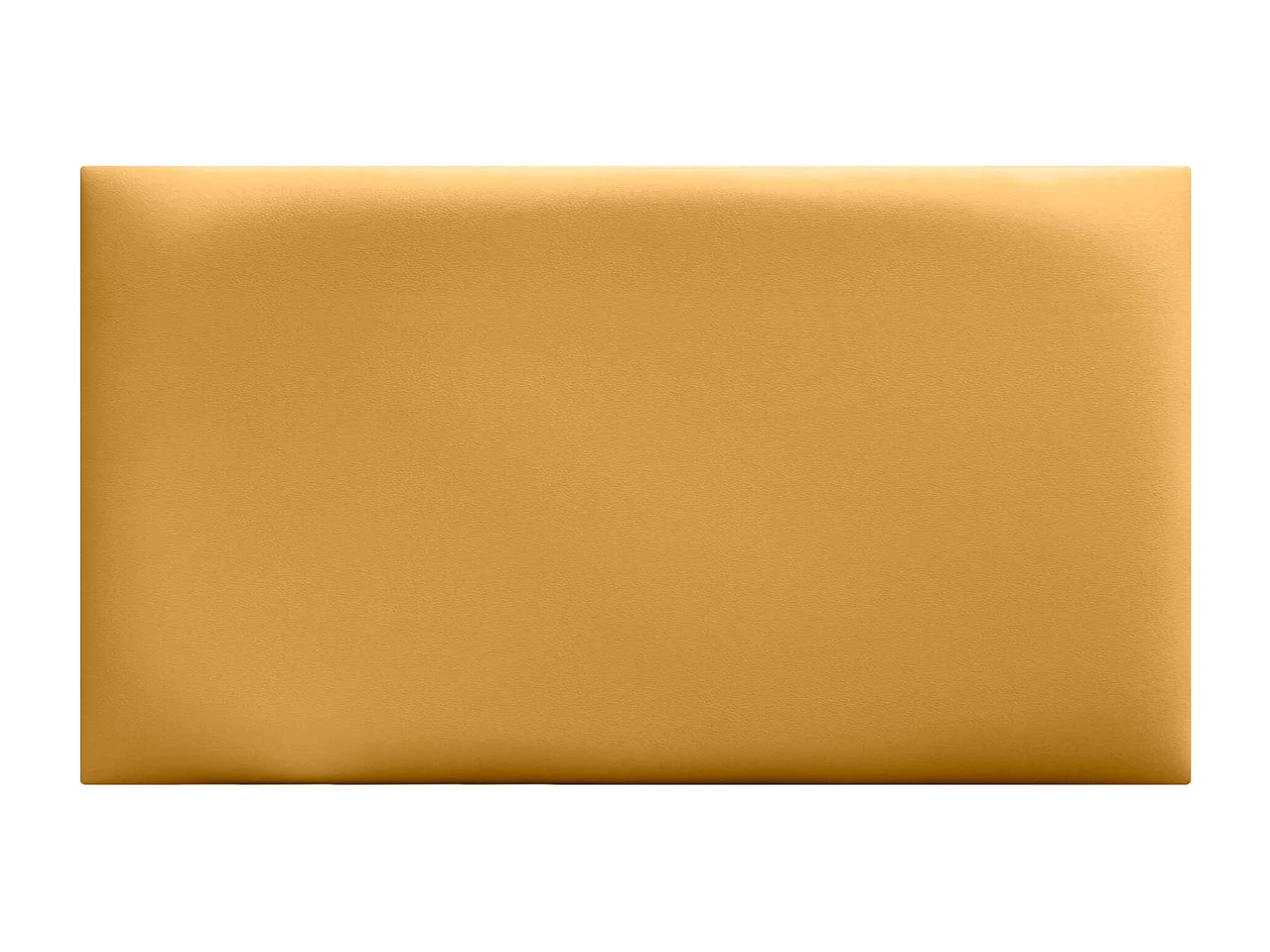 Lot de 1 panneau rembourré en similicuir écologique DHOME autocollant pour protection acoustique murale absorbante (Moutarde, 60x50cm, x6)