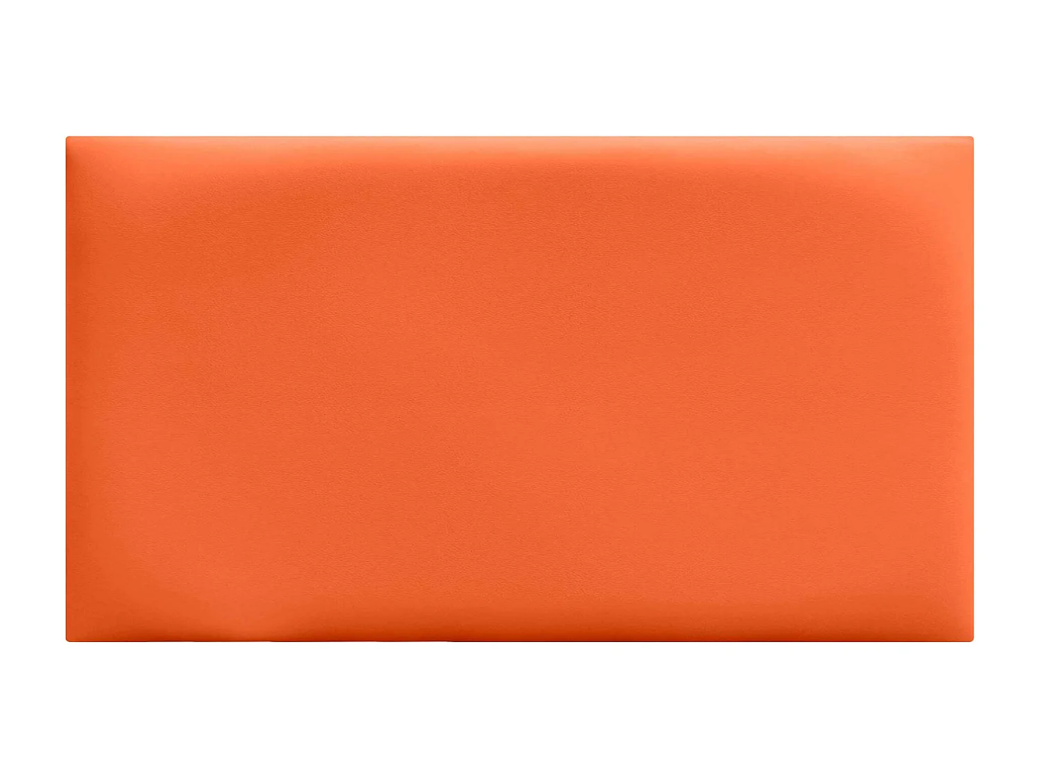 Lot de 8 panneaux rembourrés en similicuir écologique DHOME, pack autocollant pour protection acoustique murale absorbante (Orange, 50 x 30 cm, x8)
