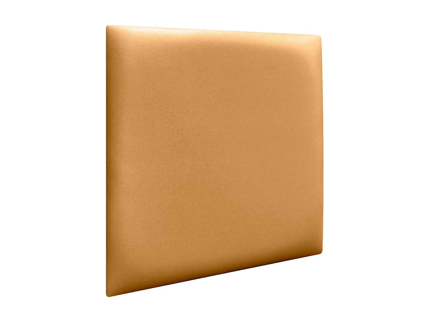 Lot de 1 panneau rembourré en similicuir écologique DHOME autocollant pour protection acoustique murale absorbante (or, 50 x 50 cm, x6)