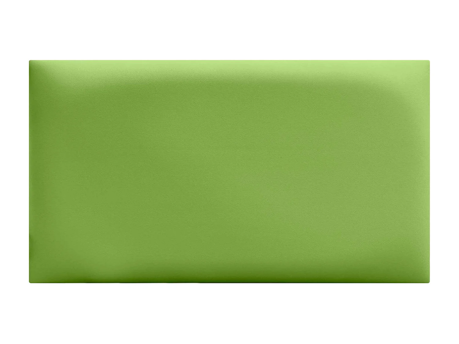 Lot de 8 panneaux rembourrés en similicuir écologique DHOME, pack autocollant pour protection acoustique murale absorbante (Vert, 50 x 40 cm, x8)