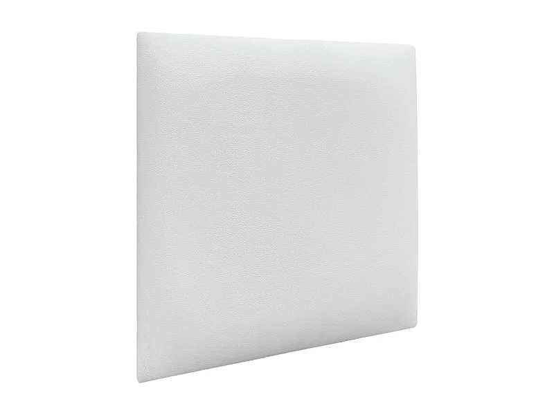 DHOME Pannelli Imbottiti in Similpelle Autoadesivi per Pareti Acustici Assorbenti Protezione dagli Impatti Testiere Decorazione (bianco, 50x50cm)