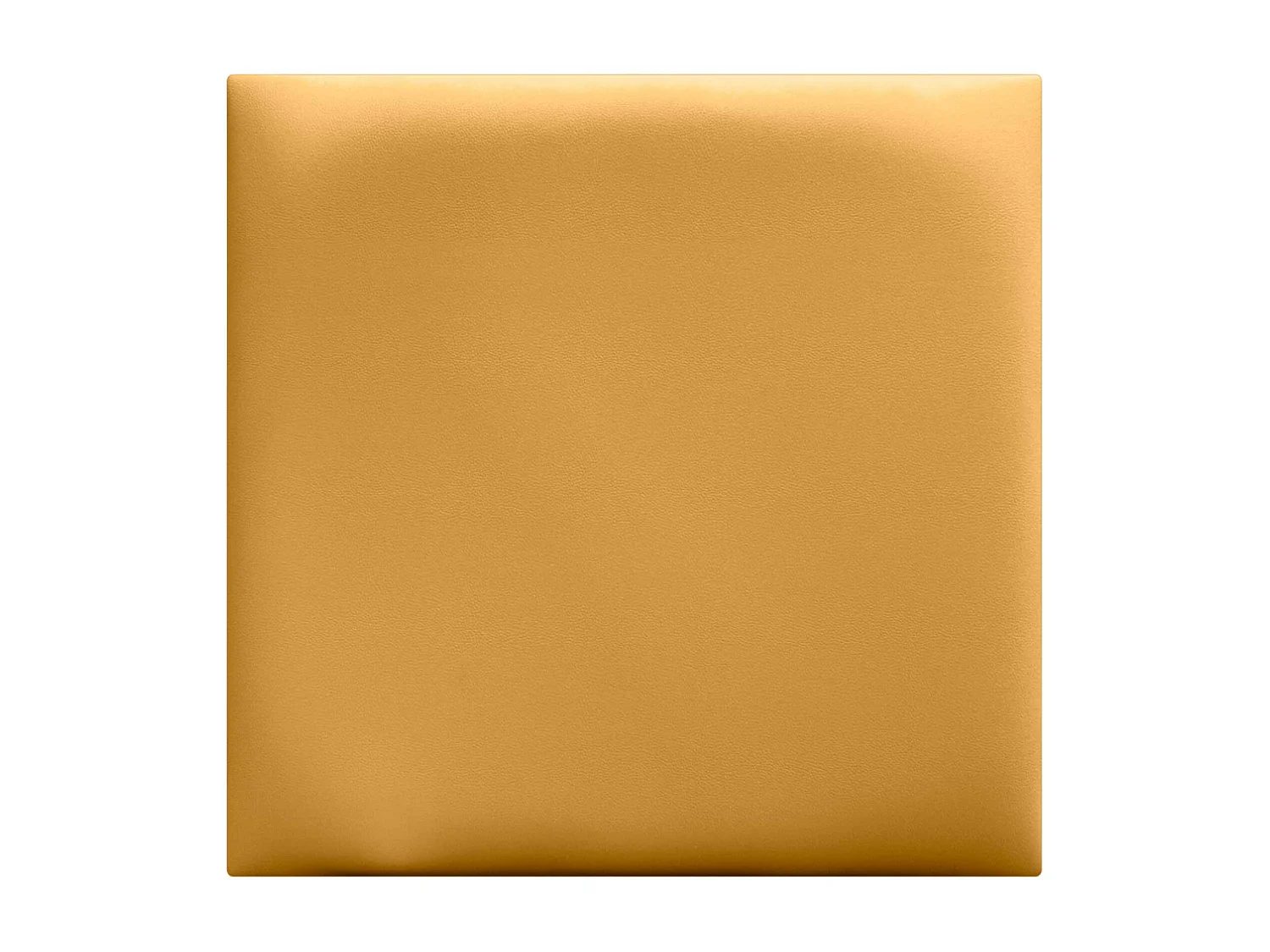 DHOME Selbstklebende Wandpaneele aus Kunstleder, schallabsorbierender Schutz, Stoßschutz, Kopfteile, Dekoration (Senfgelb, 60 x 60 cm)