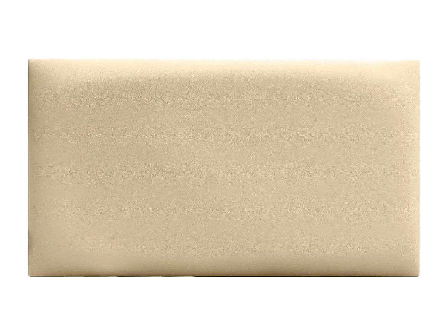 Lot de 1 panneau rembourré en similicuir écologique DHOME autocollant pour protection acoustique murale absorbante (Vanille, 60x40cm, x6)