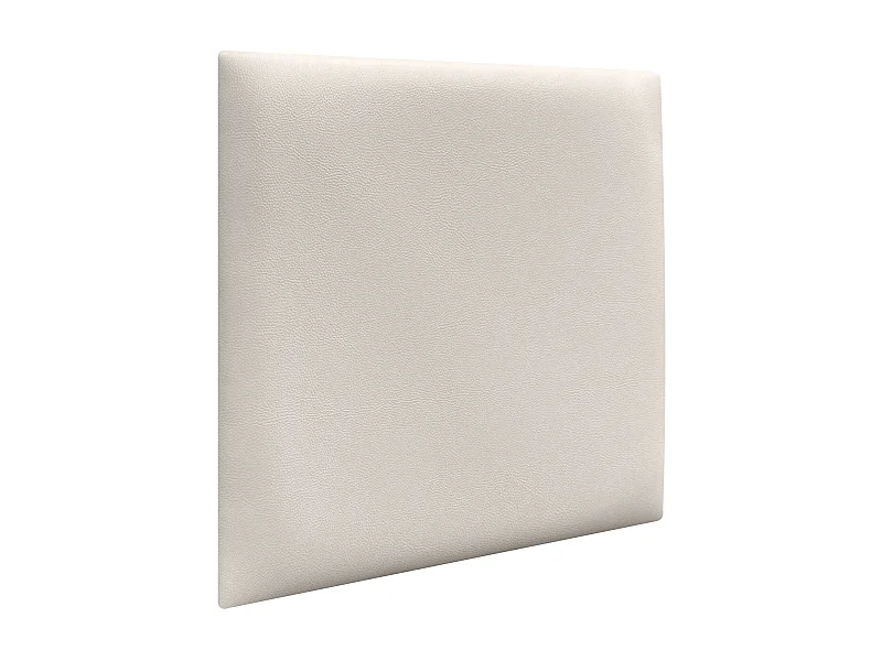 DHOME Selbstklebende Wandpaneele aus Kunstleder, schallabsorbierender Schutz, Stoßschutz, Kopfteile, Dekoration (CremeWeiß, 60 x 60 cm)