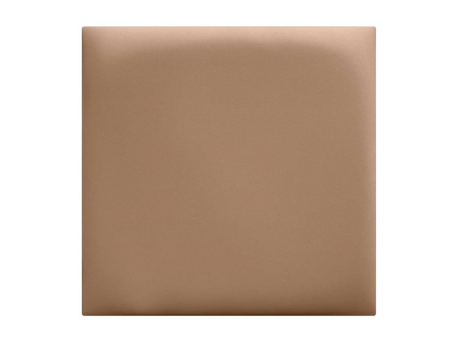 DHOME Paneles Tapizados de Polipiel Autoadhesivos para Pared Acústicos Absorbentes Protección Impactos Cabeceros Decoración  (Marrón Claro, 50x50cm)