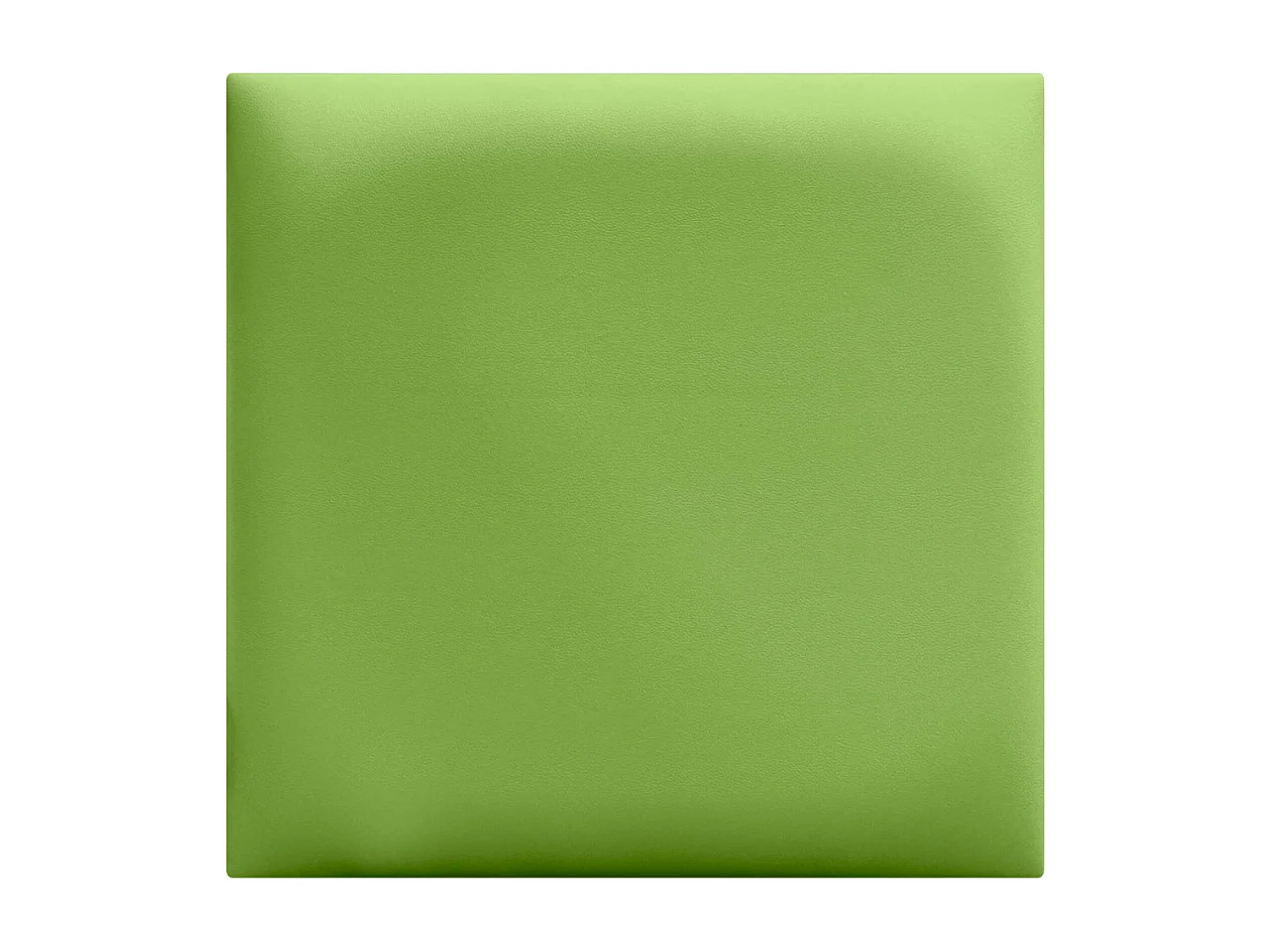 Lot de 1 panneau rembourré en similicuir écologique DHOME, autocollant pour protection acoustique murale absorbante (Vert, 50 x 50 cm, x1)