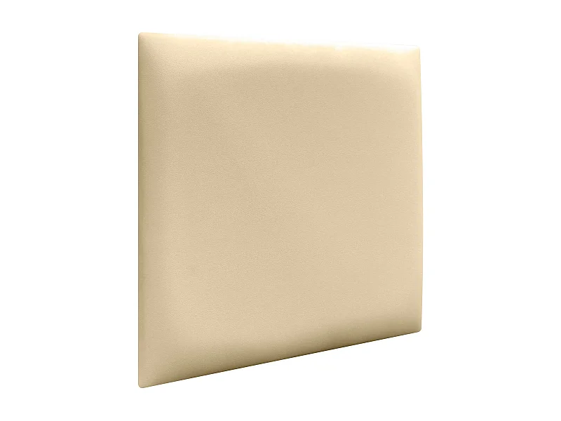 DHOME Panneaux Rembourrés en Similicuir Autocollants pour Mur Acoustiques Absorbants Protection contre les Chocs Têtes de Lit (vanille, 60x60cm)