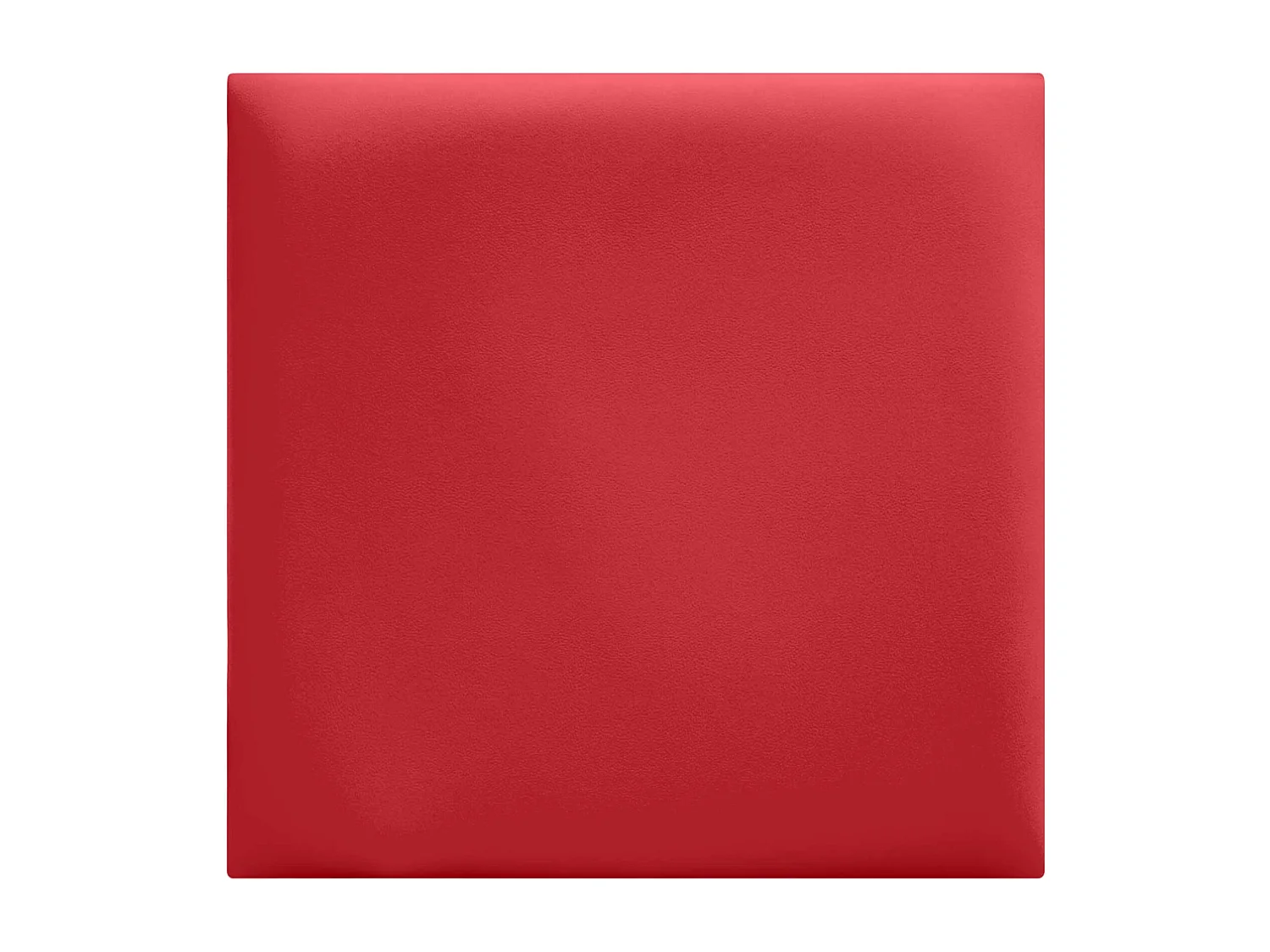 DHOME Set di 8 pannelli imbottiti in similpelle ecologica Confezione autoadesiva per protezione acustica assorbente da parete (Rosso, 50x50 cm, x8)