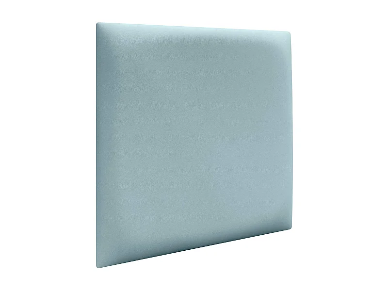DHOME Panneaux Rembourrés en Similicuir Autocollants pour Mur Acoustiques Absorbants Protection contre les Chocs Têtes de Lit (bleu clair, 60x60cm)