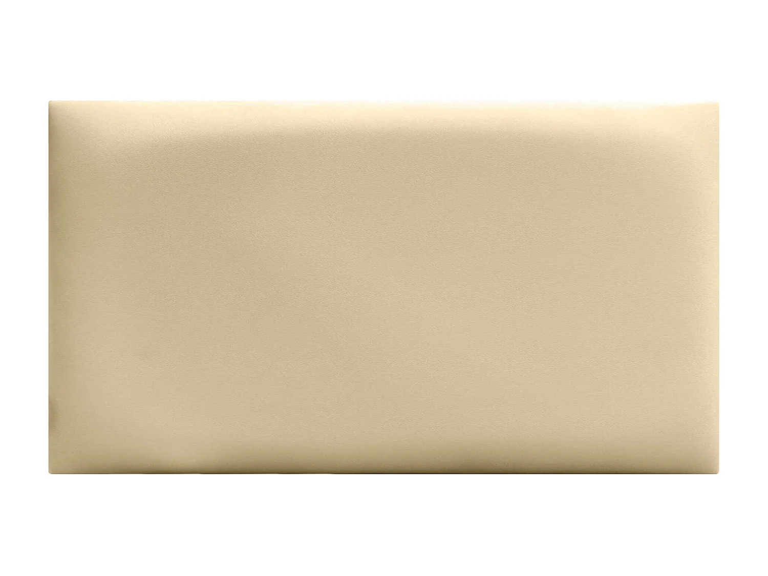 Lot de 1 panneau rembourré en similicuir écologique DHOME autocollant pour protection acoustique murale absorbante (Vanille, 60 x 40 cm, x1)