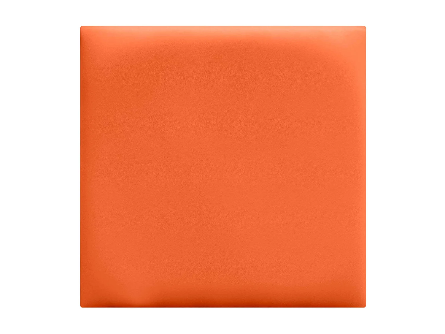DHOME Set mit 1 umweltfreundlichen Kunstleder-Polsterplatten, selbstklebendes Paket für Wände, schallabsorbierender Schutz (Orange, 50 x 50 cm x 1)