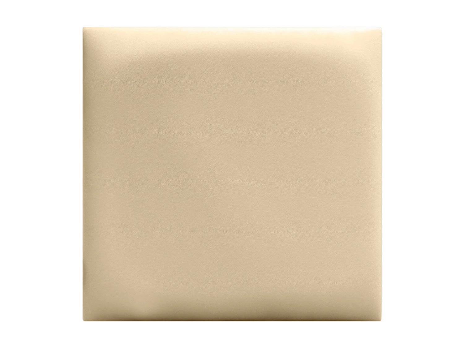 Lot de 1 panneau rembourré en similicuir écologique DHOME autocollant pour protection acoustique murale absorbante (Vanille, 50 x 50 cm, x6)