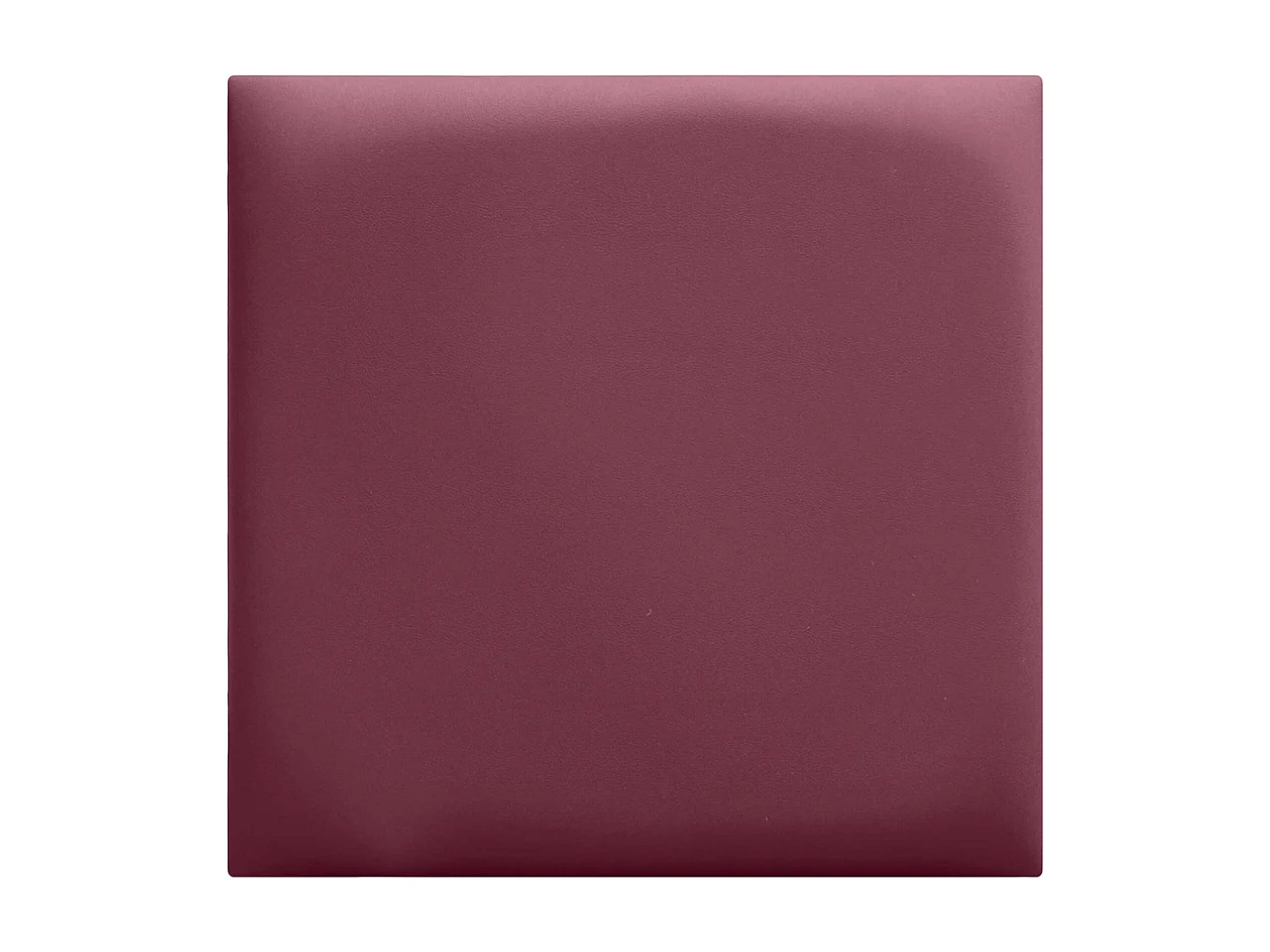 DHOME Panneaux Rembourrés en Similicuir Autocollants pour Mur Acoustiques Absorbants Protection contre les Chocs Têtes de Lit (vin rouge, 60x60cm)