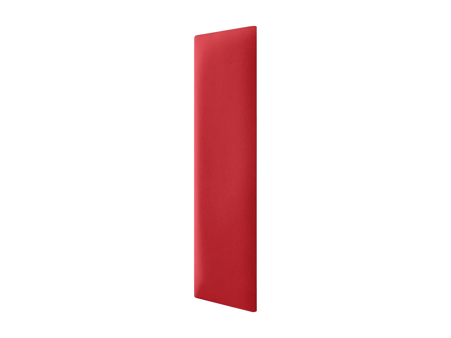 DHOME Juego de 1 Panel Tapizado de Polipiel Ecológica Pack Autoadhesivos para Pared Acústicos Absorbentes Protección (Rojo, 60x20cm, x1)