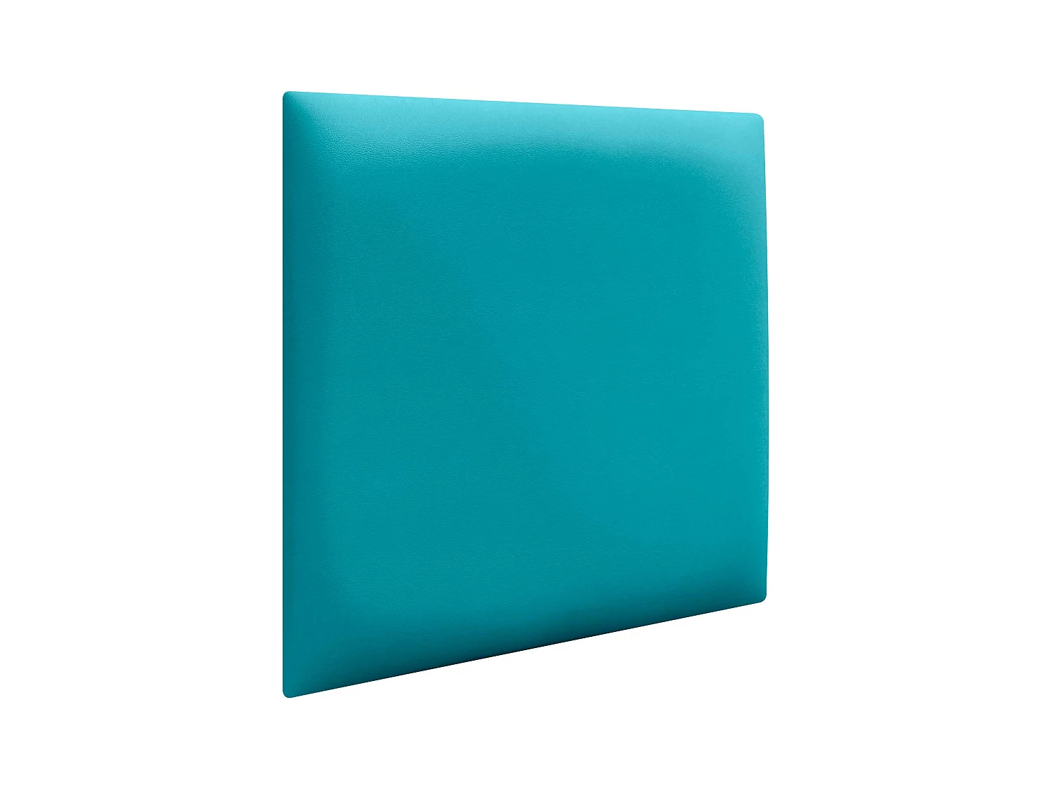 DHOME Selbstklebende Wandpaneele aus Kunstleder, schallabsorbierender Schutz, Stoßschutz, Kopfteile, Dekoration (Türkis, 50 x 50 cm)