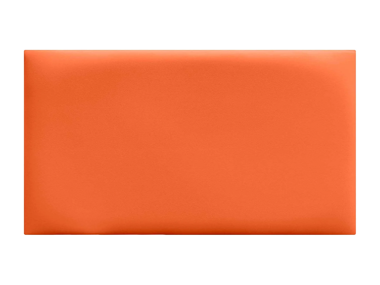 Lot de 1 panneau rembourré en similicuir écologique DHOME autocollant pour protection acoustique murale absorbante (Orange, 50 x 30 cm, x1)
