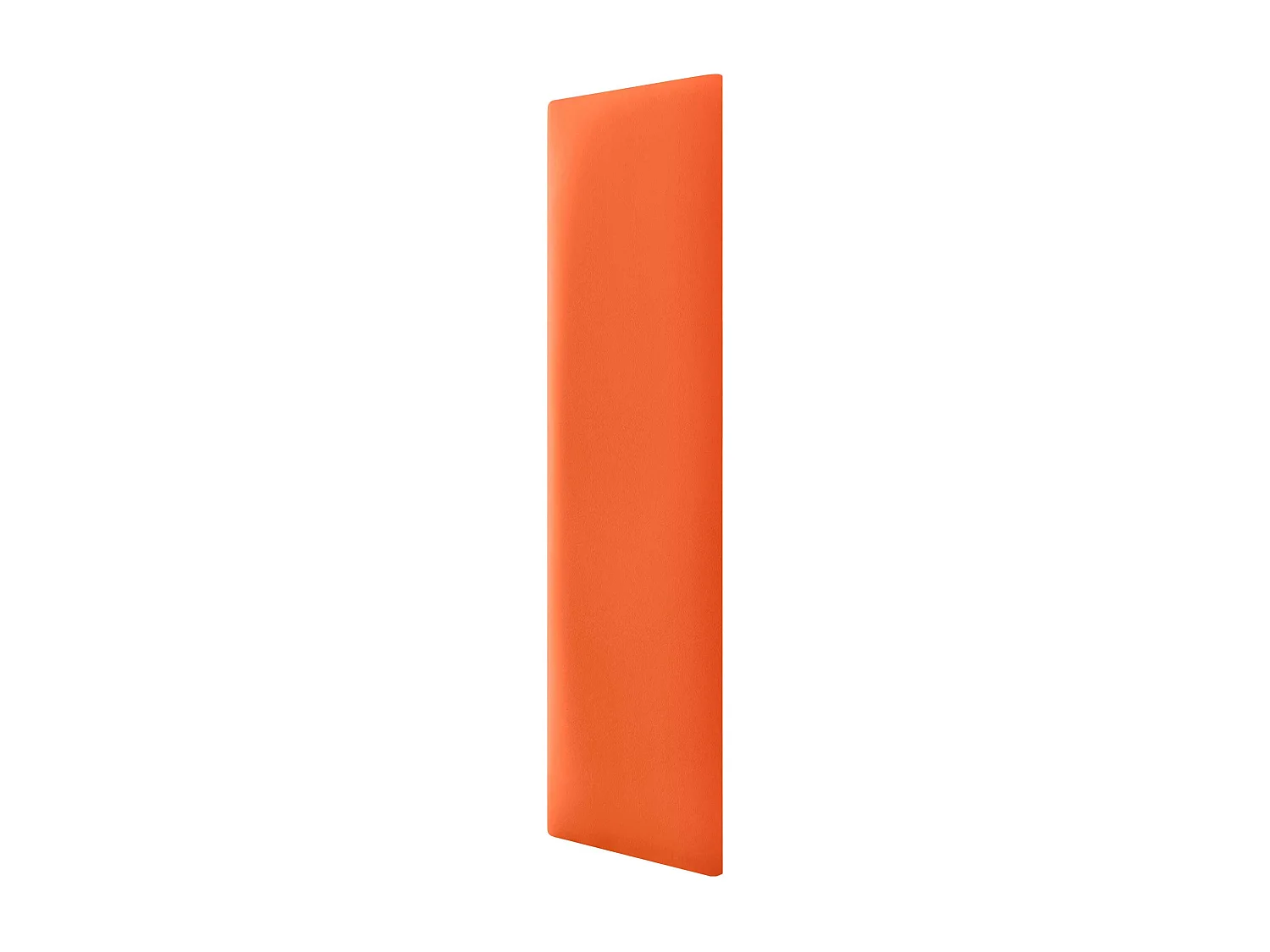 Lot de 8 panneaux rembourrés en similicuir écologique DHOME, pack autocollant pour protection acoustique murale absorbante (Orange, 60 x 20 cm, x8)