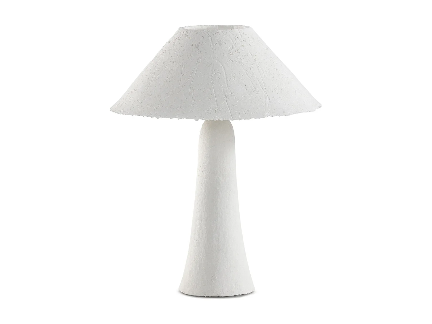 Tischlampe 45x45x56 mit Sockel und Lampenschirm aus Pappmaché