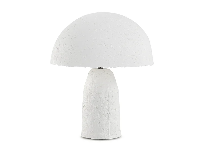 Tischleuchte 40x40x50 mit Pappmaché-Sockel und Schirm